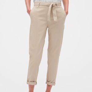 Banana Republic Factory Tie Waist Cropped Chino